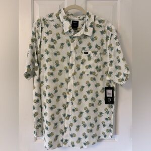 RVCA Shirt with Pineapple Print